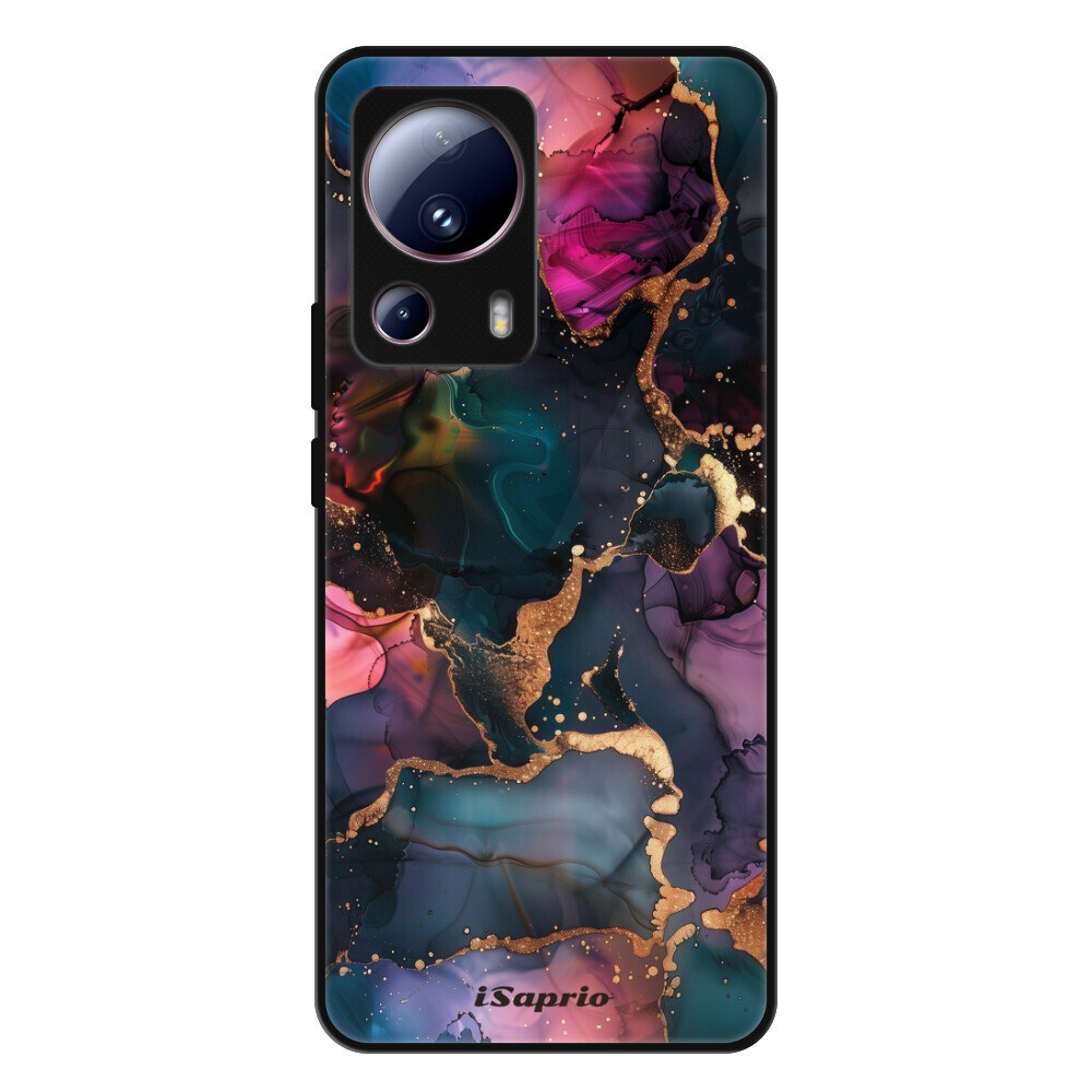 Lesklé puzdro Exclusive iSaprio - Dark Marble 10 - Xiaomi 13 Lite