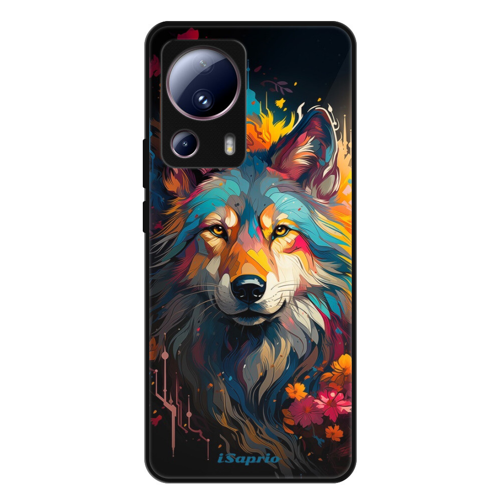 Lesklé puzdro Exclusive iSaprio - Mysterious Wolf - Xiaomi 13 Lite