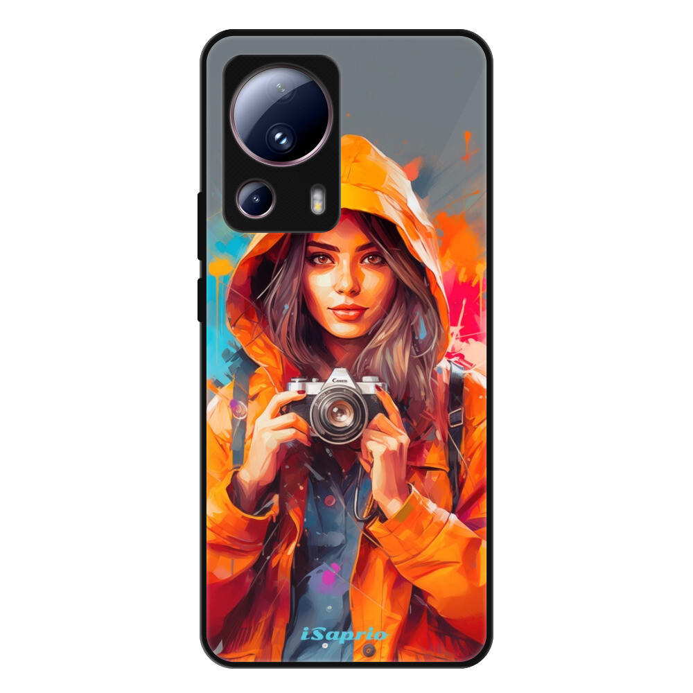 Lesklé puzdro Exclusive iSaprio - Girl with Camera - Xiaomi 13 Lite