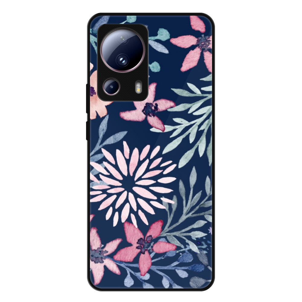 Lesklé puzdro Exclusive iSaprio - Leaves on Blue - Xiaomi 13 Lite