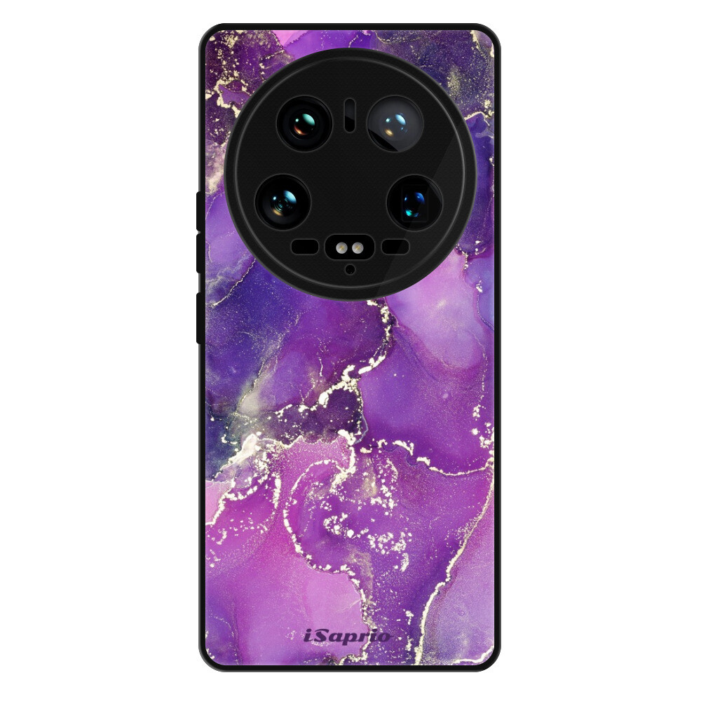 Lesklé puzdro Exclusive iSaprio - Purple Marble 10 - Xiaomi 14 Ultra