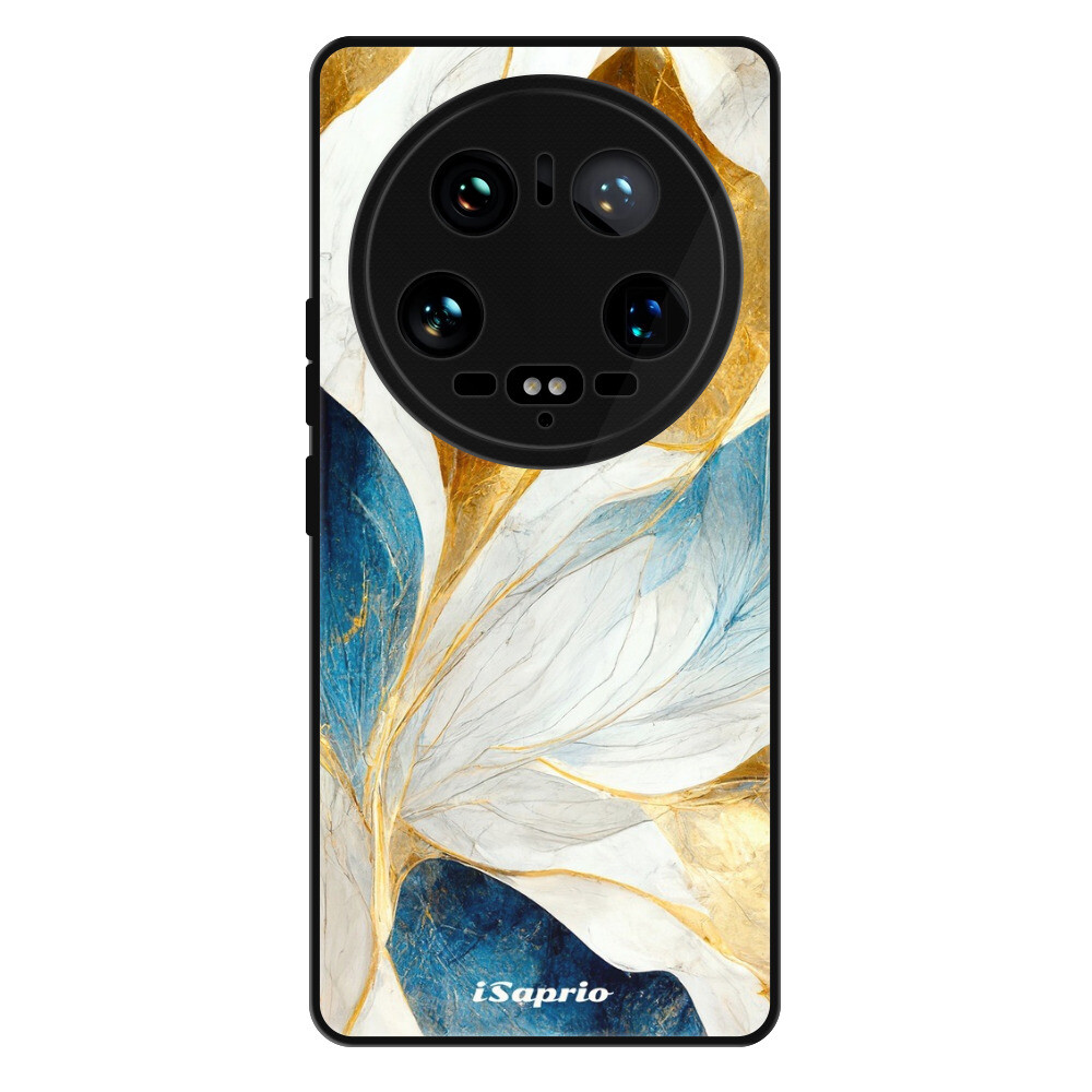 Lesklé puzdro Exclusive iSaprio - Blue Leaves - Xiaomi 14 Ultra