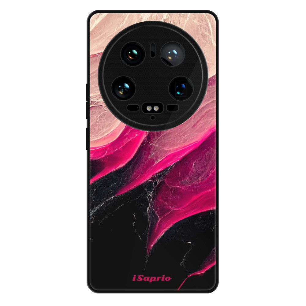 Lesklé puzdro Exclusive iSaprio - Black and Pink - Xiaomi 14 Ultra