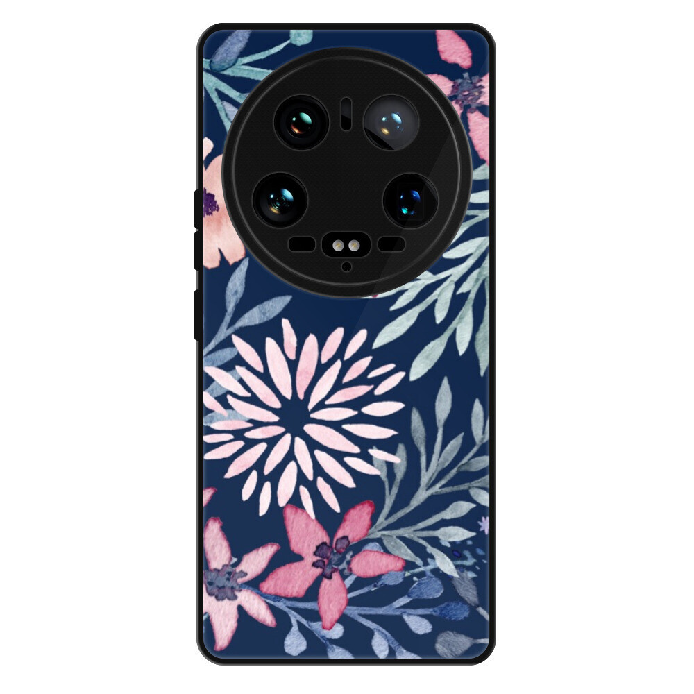 Lesklé puzdro Exclusive iSaprio - Leaves on Blue - Xiaomi 14 Ultra