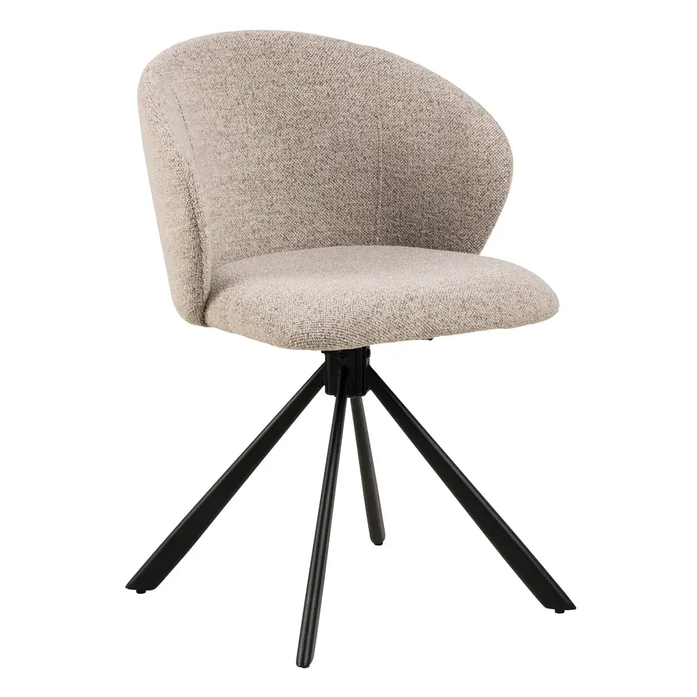 Otočná jídelní židle Pippa béžové/černá