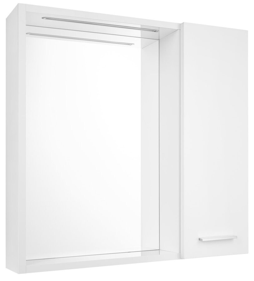 AQUALINE - ZOJA/KERAMIA FRESH STRIP galérka s LED osvetlením, 60x60x14cm, pravá, biela 45022S