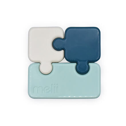 Melii Olovrantový box Puzzle 850 ml - Luxe mätový/modrý