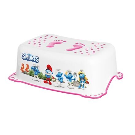 Maltex Stúpadlo s protišmykom The Smurfs - biela/ružová