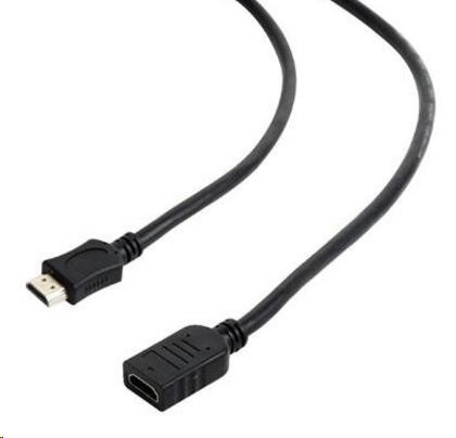 GEMBIRD Kábel predlžovací HDMI - HDMI 4, 5m (zlátené konektory, tienený)