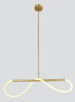 Závesná lampa SUPREME 80cm zlatá 18W LED 3000K biela