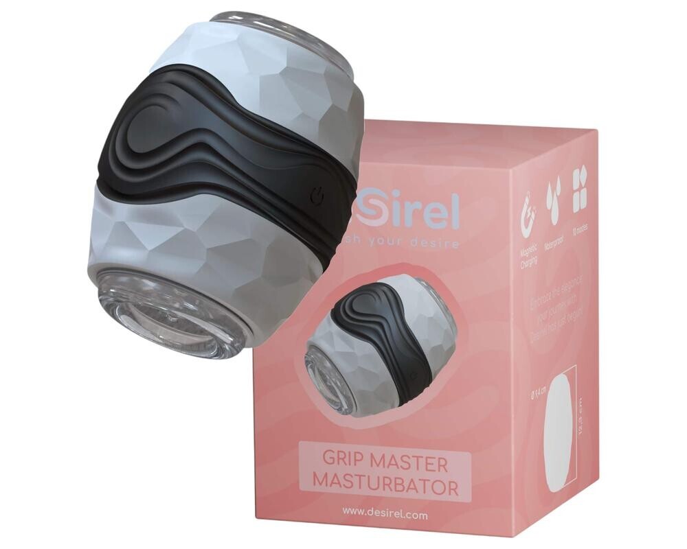 Drž Grip Master - šedý masturbátor pre muža