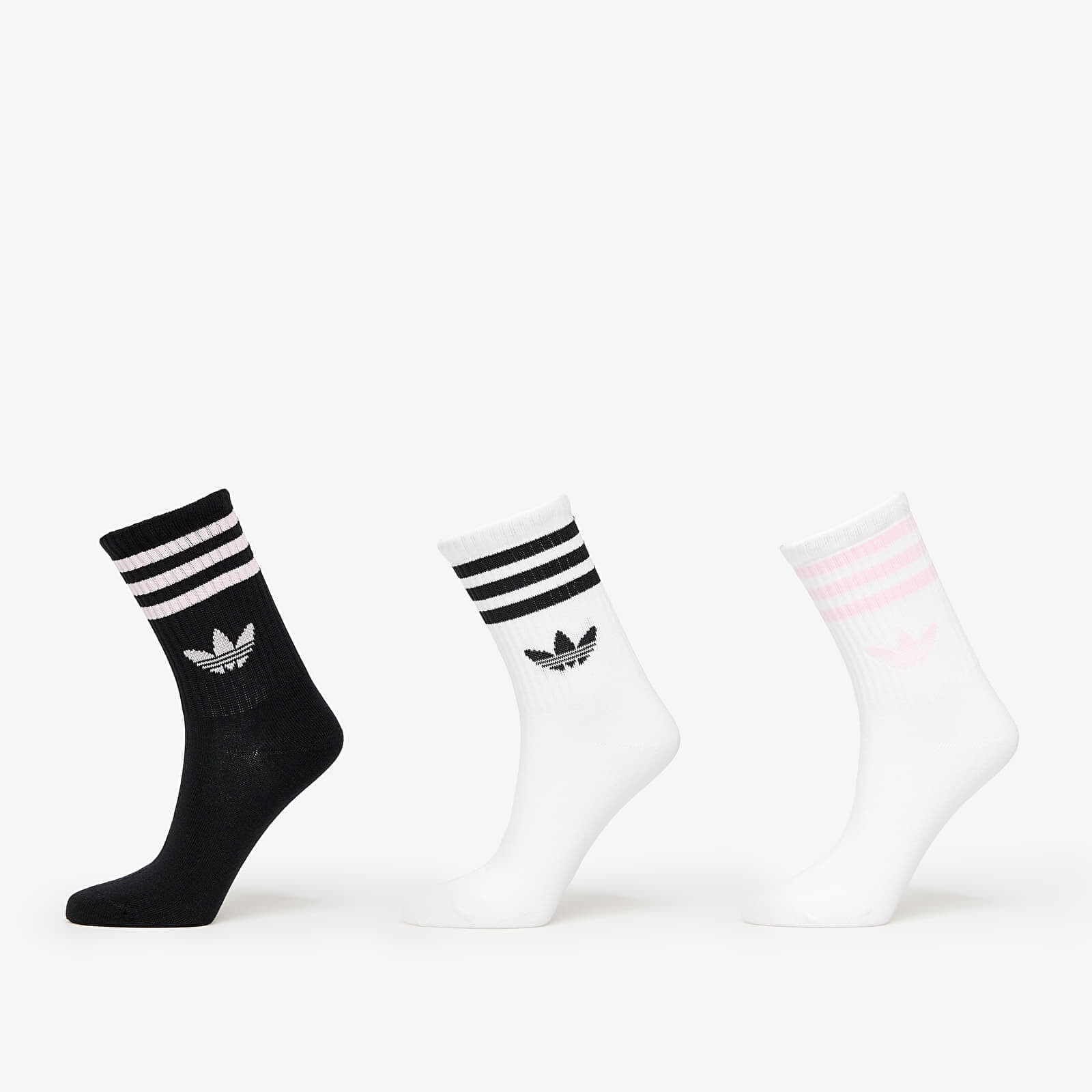 adidas 3-Stripes Crew Socks 3-Pack White/ Night Indigo/ White S