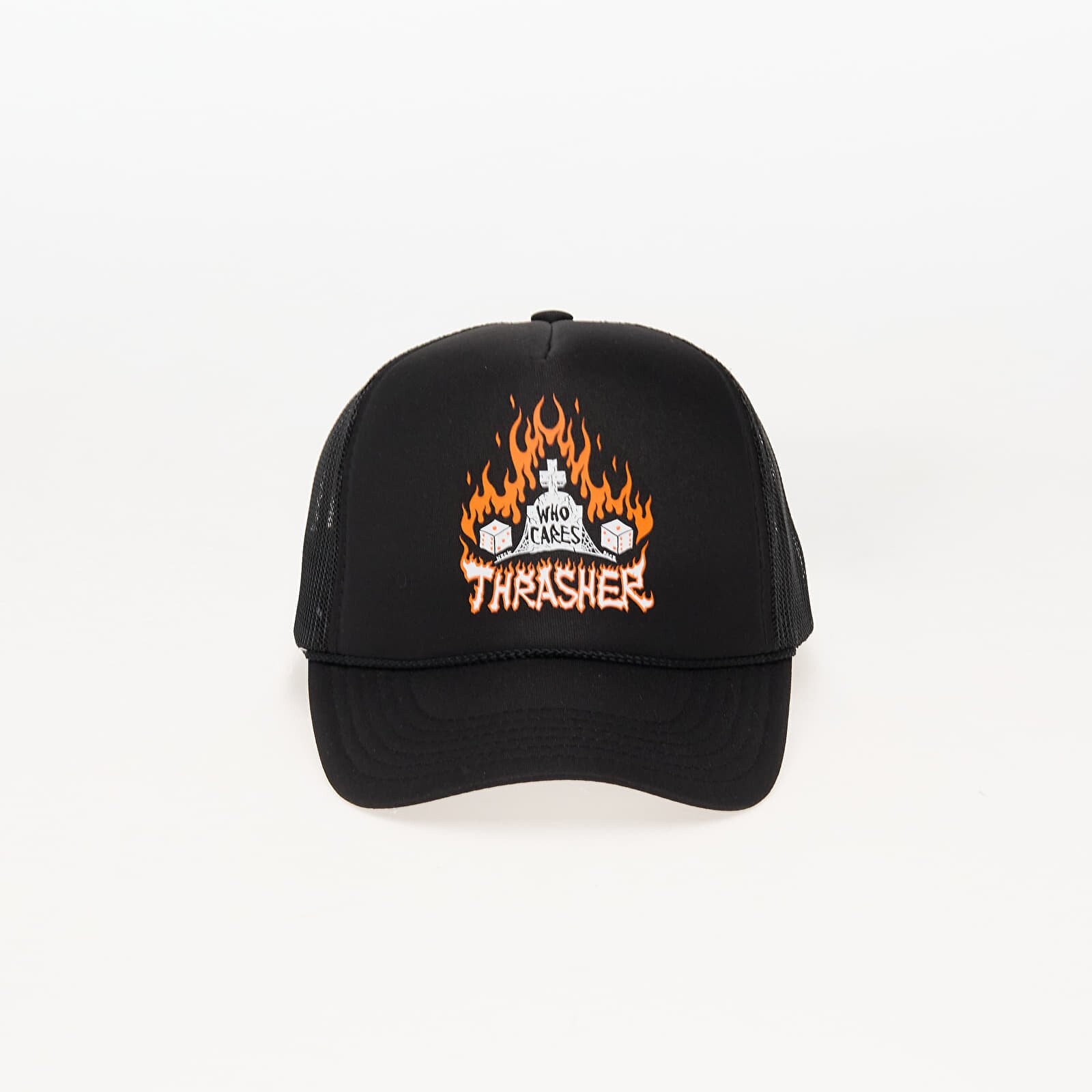 Šiltovka Thrasher Who Cares by Neckface Trucker Snapback Cap Black Universal