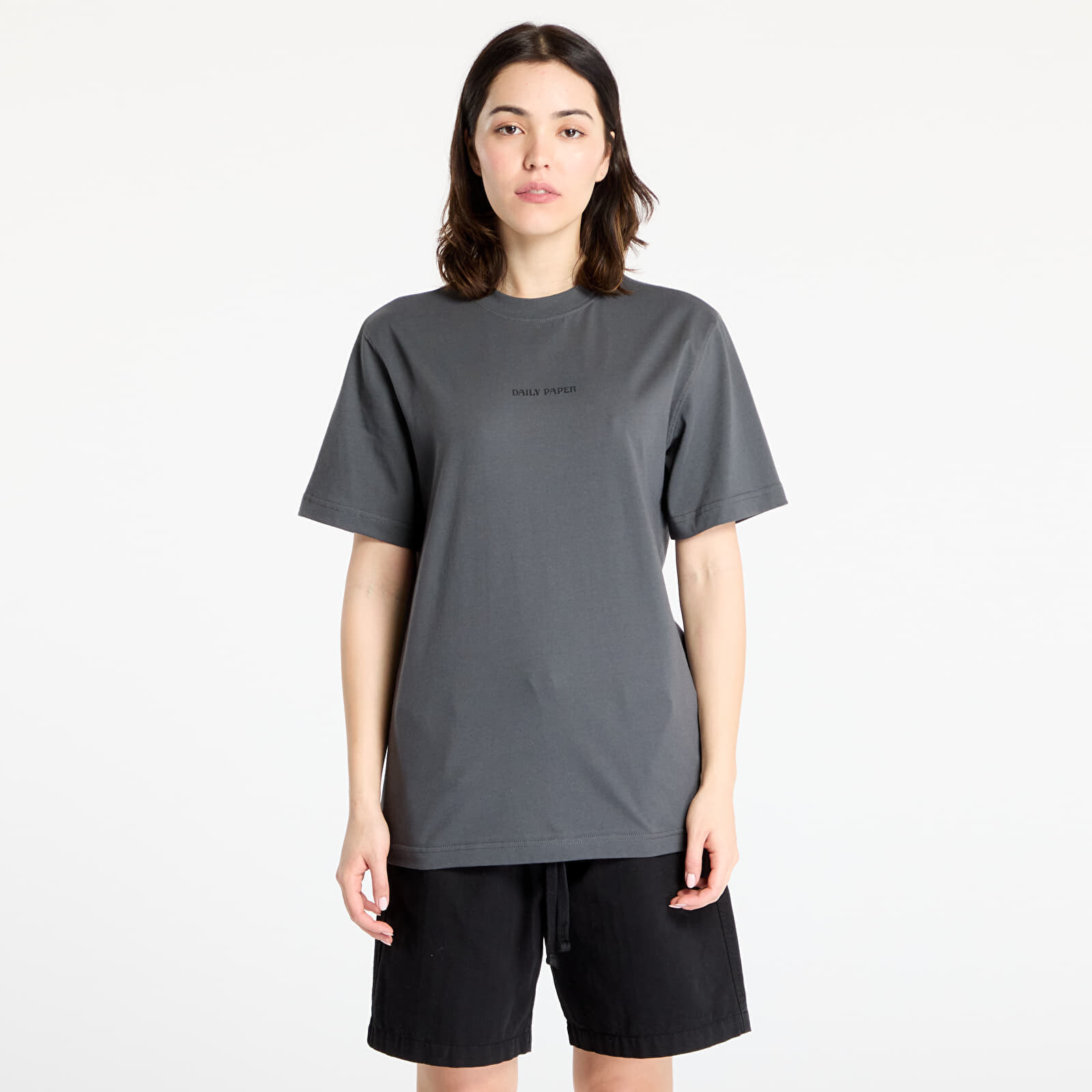 Tričko Daily Paper Tin Lid T-Shirt UNISEX Black Oyster S