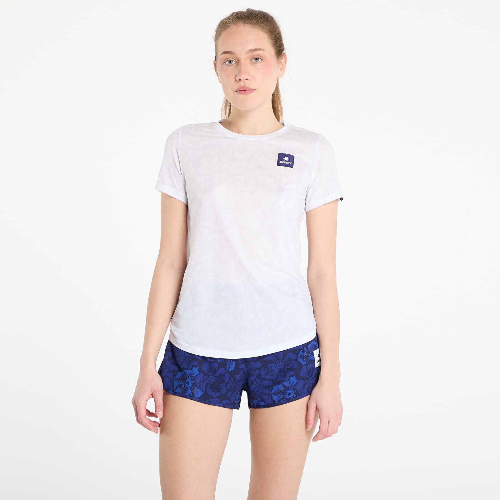 Tričko SAYSKY W Flower Combat T-Shirt White AOP XS