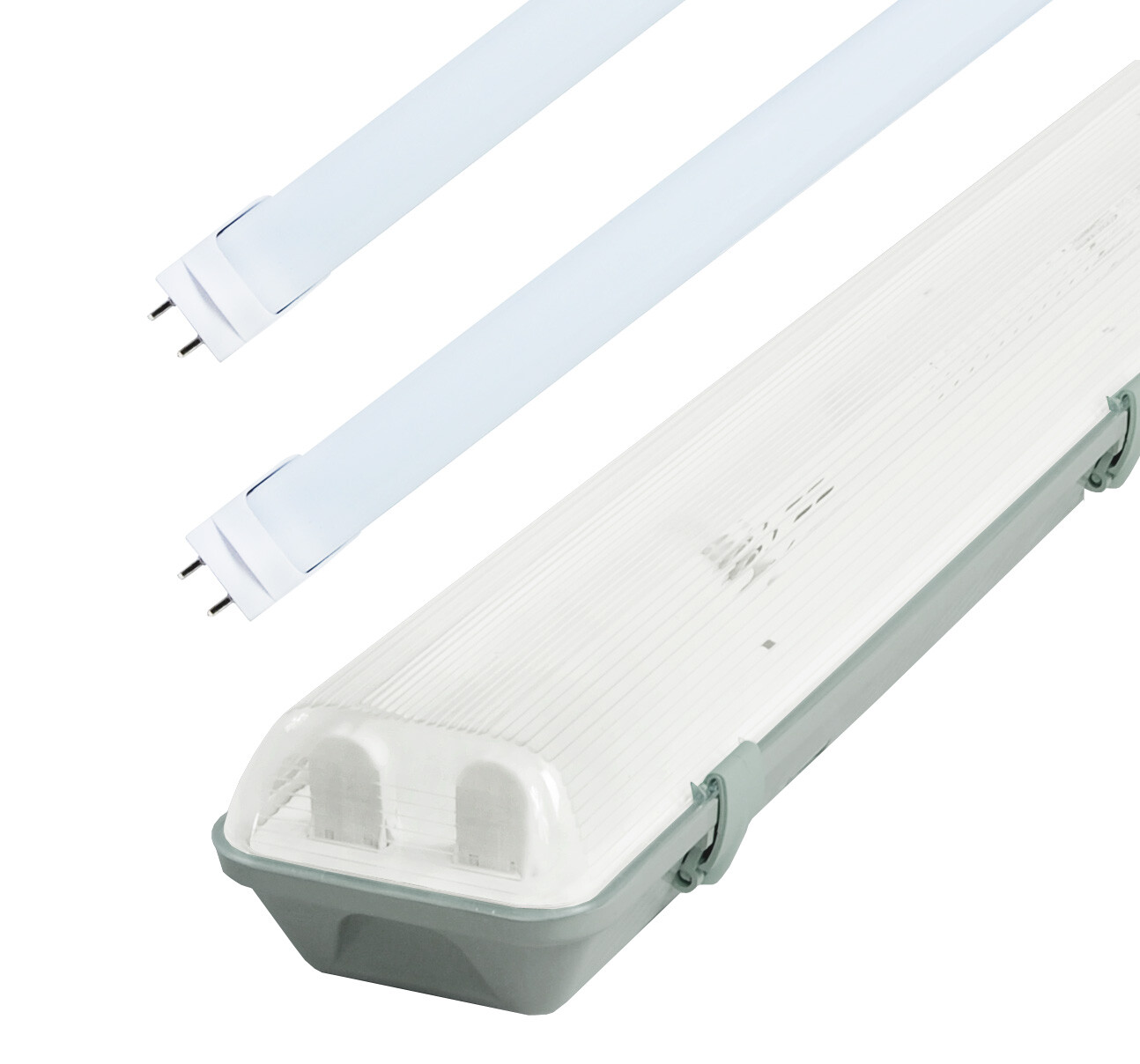 LED Solution Žiarivkové teleso 150cm IP65 + 2x LED trubice 24W 160lm/W Premium 191442_191330