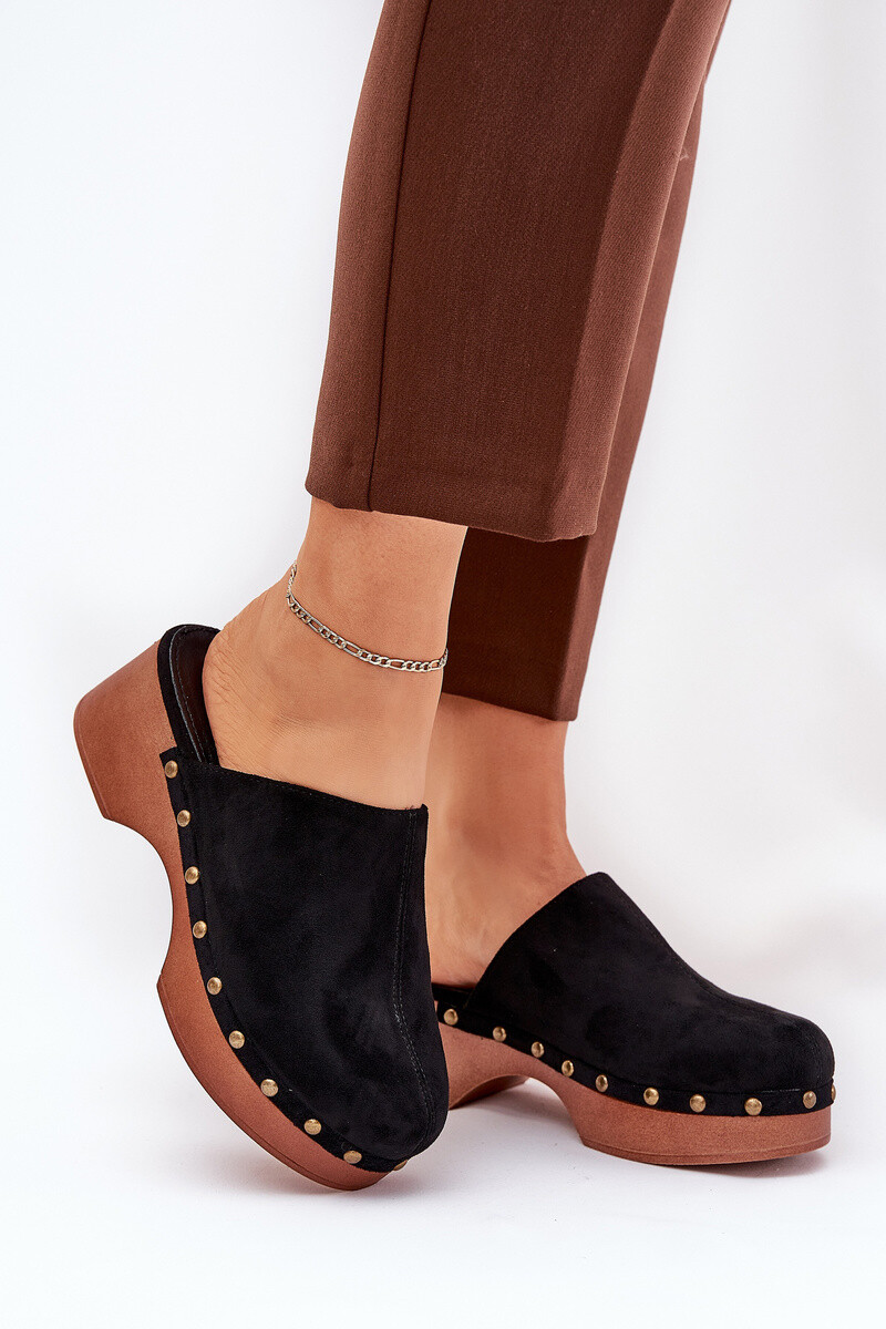 Boto Dámske Klobúky S Hroty Eko Semišové Čierne Ellason