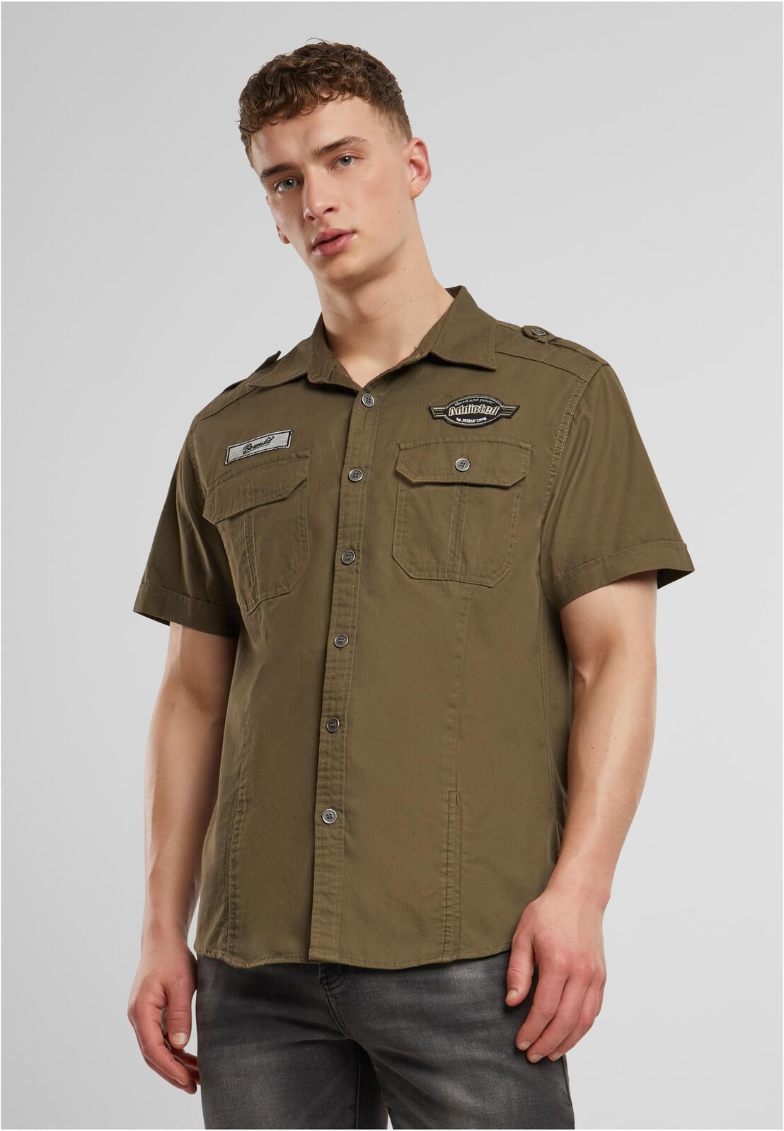 Luis Vintage short-sleeved shirt olive