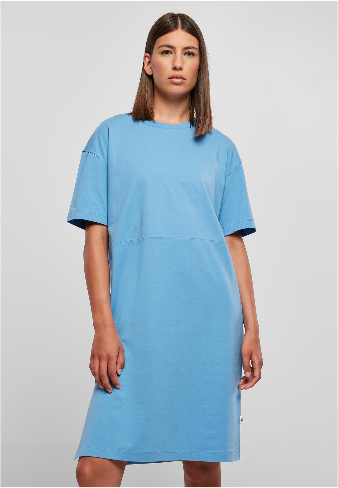 Women's dress with slit blue