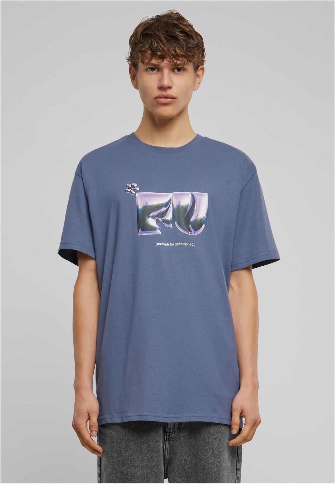 Men's T-shirt FU Heavy Oversize blue