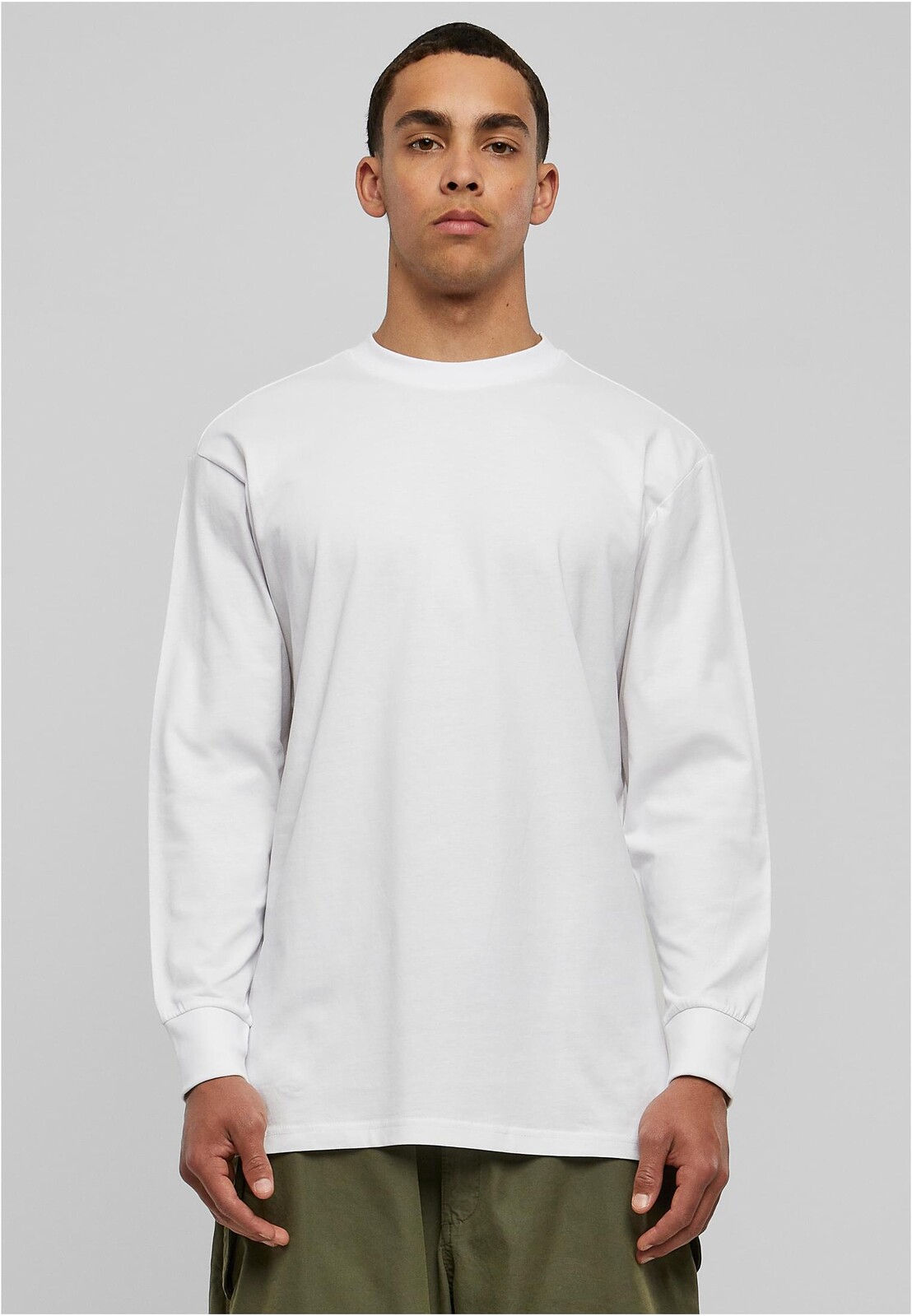 High T-shirt L/S white