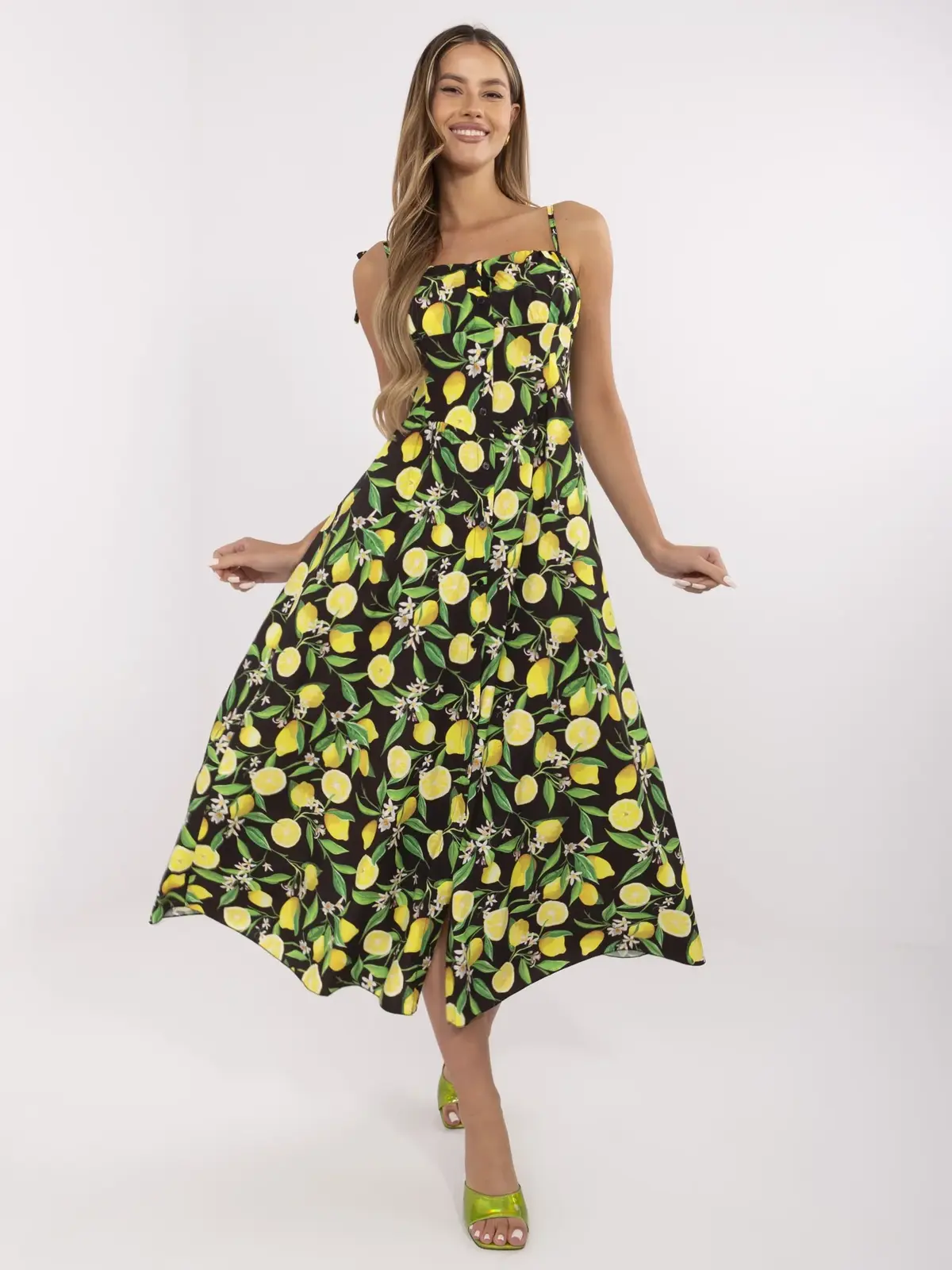 Dress-MI-SK-23817.40-black-yellow