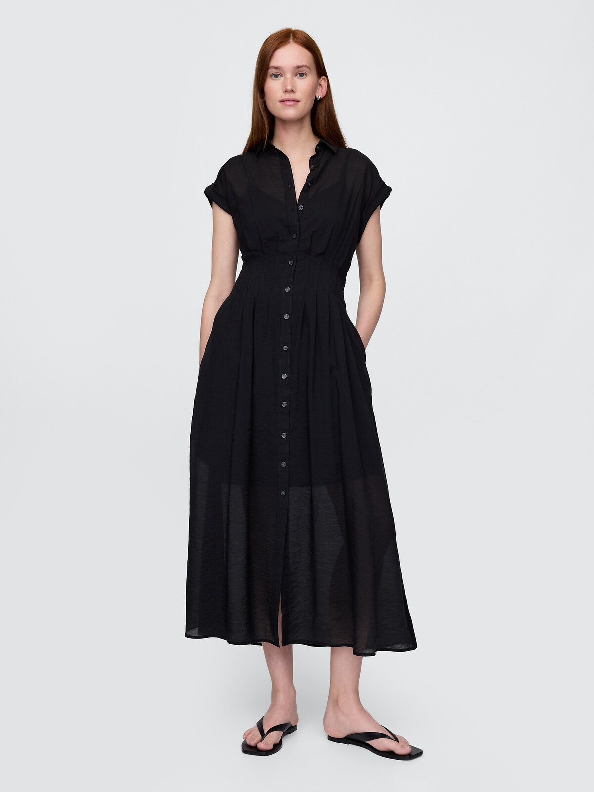 GAP Shirt Midi Dress - Women's
