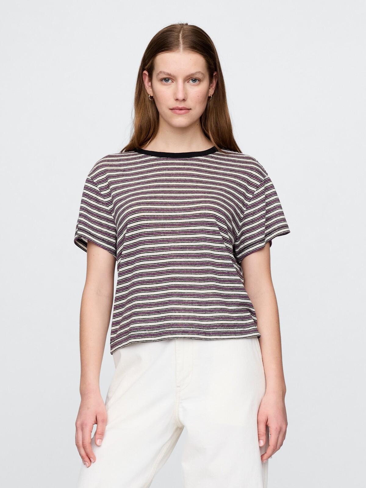 GAP Linen crop t-shirt - Women's