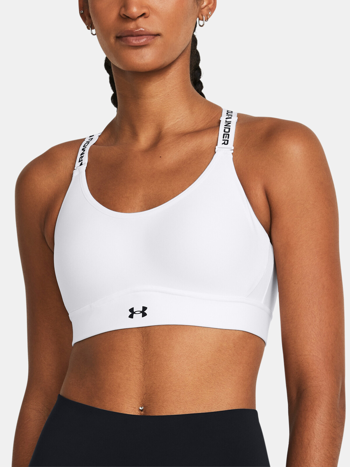 Women's bra Under Armour UA Infinity Mid 2.0 Bra-WHT - Women's