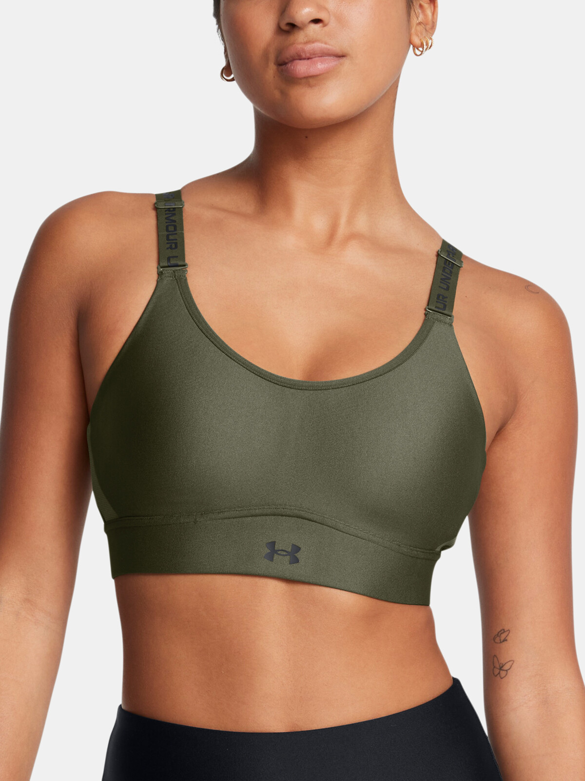 Women's bra Under Armour UA Infinity Mid 2.0 Bra-GRN - Women's