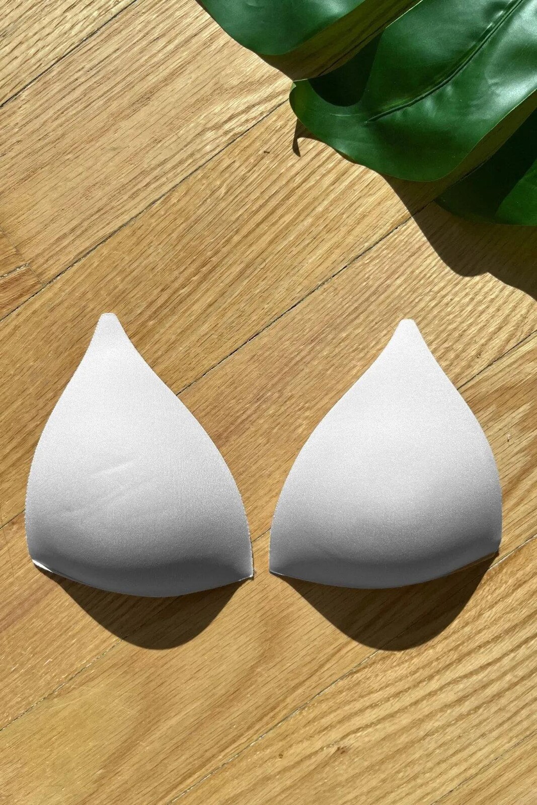 84322 Dewberry Triangle Bikini Top with Double Push-Up Pad-WHITE