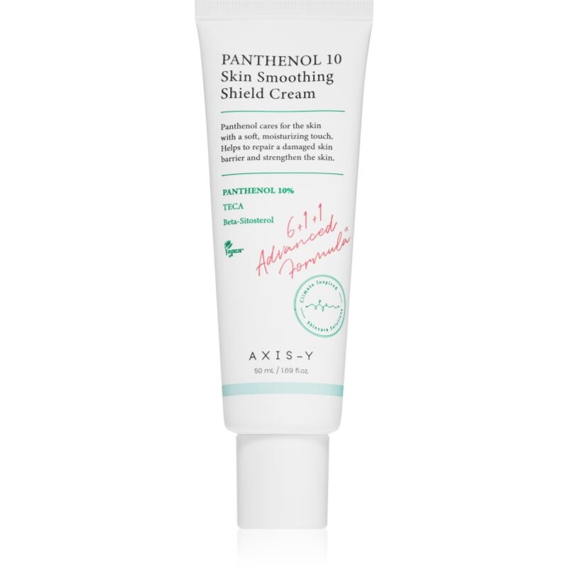 AXIS-Y 6+1+1 Advanced Formula Panthenol 10 Skin Smoothing Shield Cream ľahký hydratačný krém pre obnovu kožnej bariéry 50 ml