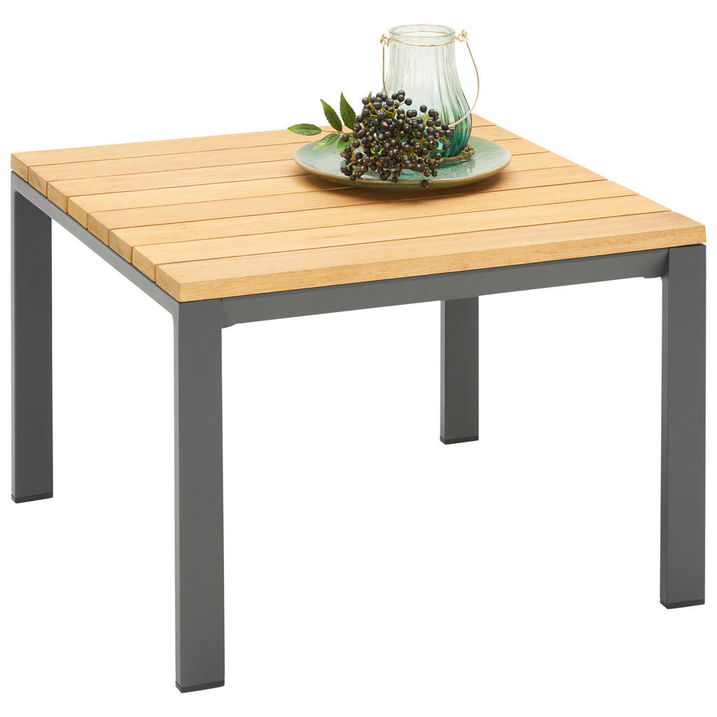 Ambia Garden STÔL NA TERASU, drevo, kov, 65/65/40 cm