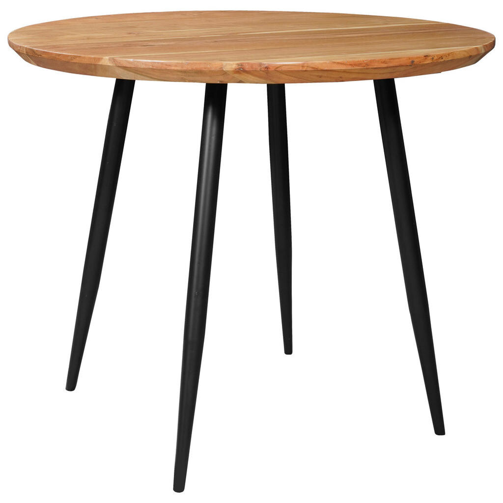 Stylife JEDÁLENSKÝ STÔL, akácia, čierna, farba akácie, 80/80/76 cm