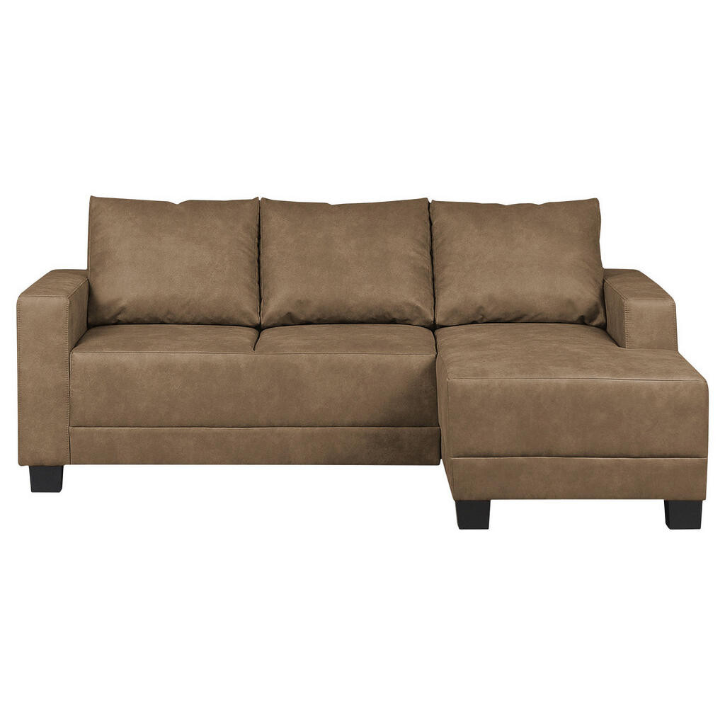 MID.YOU ROHOVÁ SEDACIA SÚPRAVA, textil, bahenná hnedá