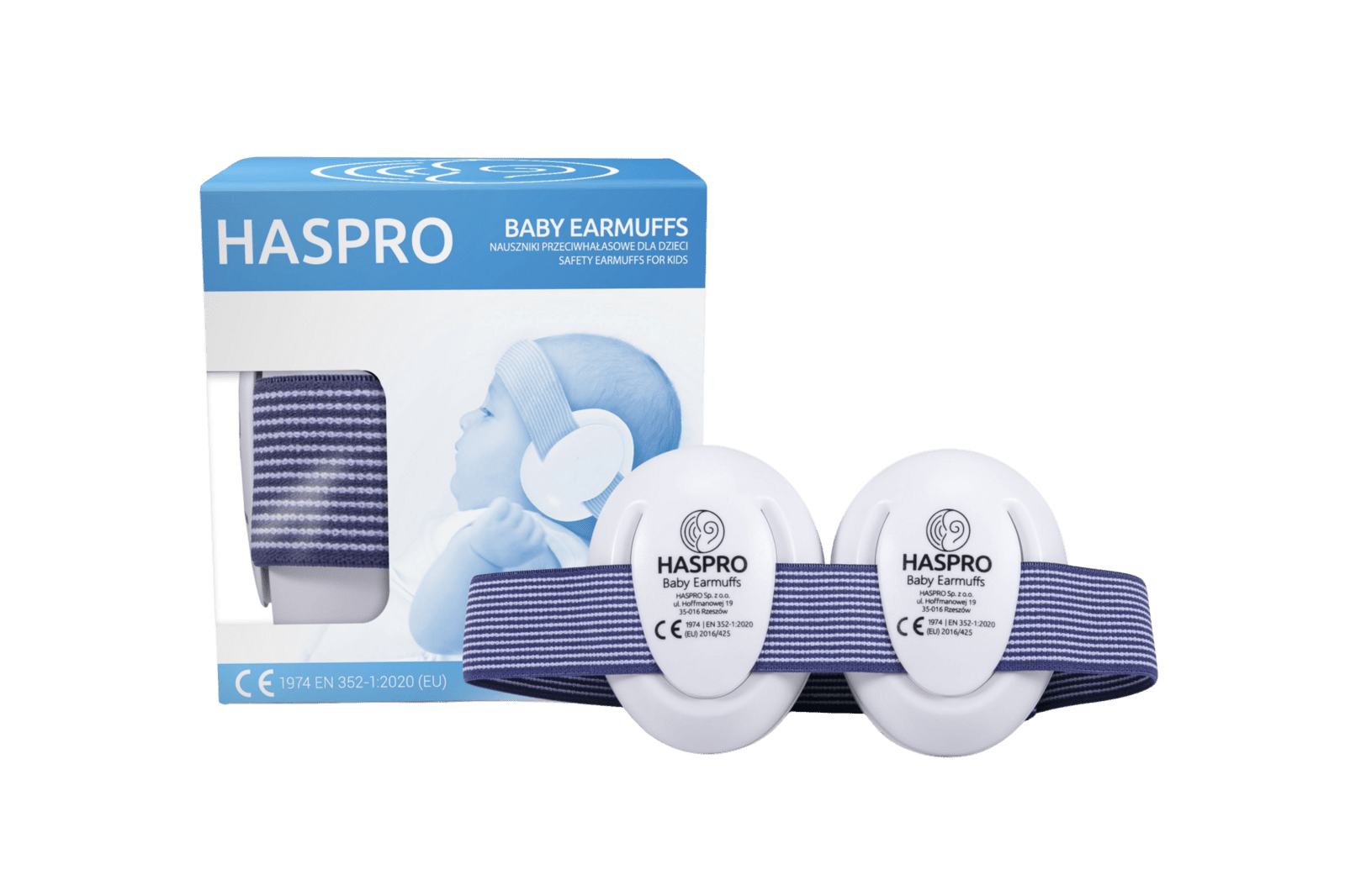 HASPRO BABY slúchadlá na uši modré