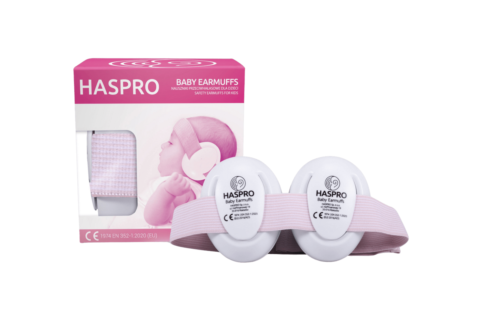 HASPRO BABY slúchadlá na uši ružová