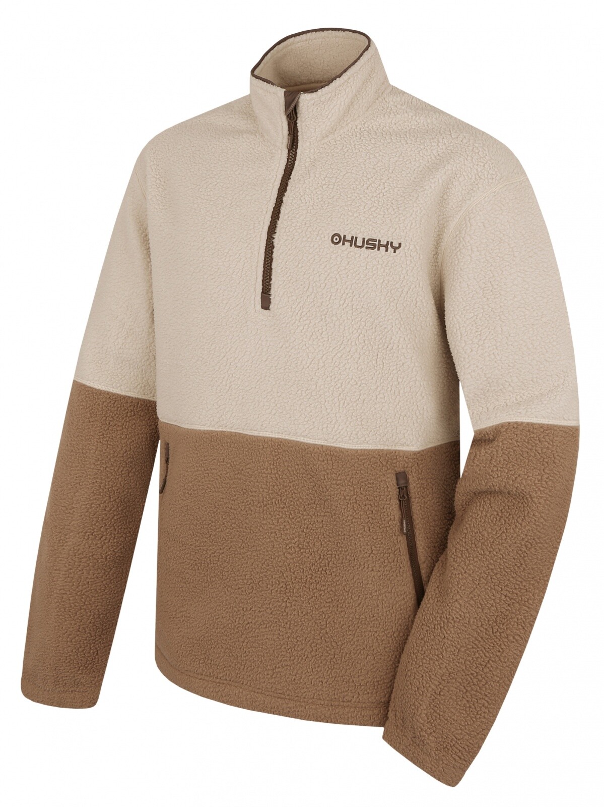 Husky Pánska fleecová mikina Addy M beige Veľkosť: L