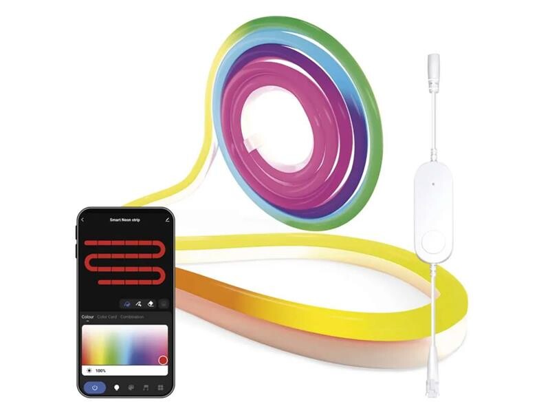 Smart LED pásik 24W RGBIC EMOS ZPW313I Neon 3m WiFi Tuya
