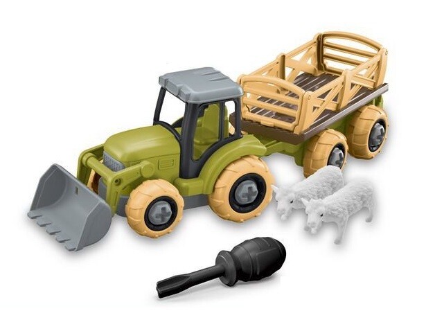 Traktor 26cm šrobocací s príslušenstvom