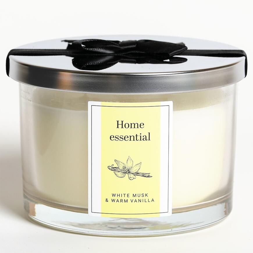 Vonná sviečka White Musk& Warm Vanilla 11x8 cm