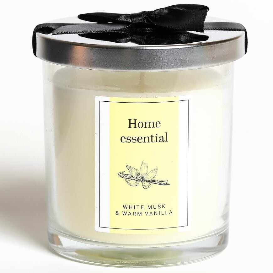Vonná sviečka White Musk&Warm Vanilla 8x9 cm