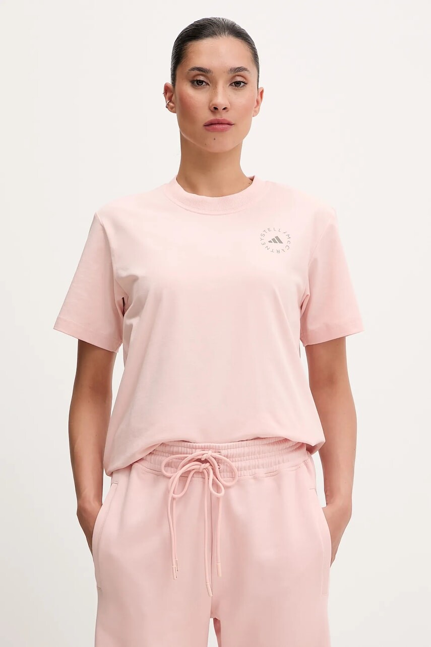 Tričko adidas by Stella McCartney dámske, oranžová farba, JI5163