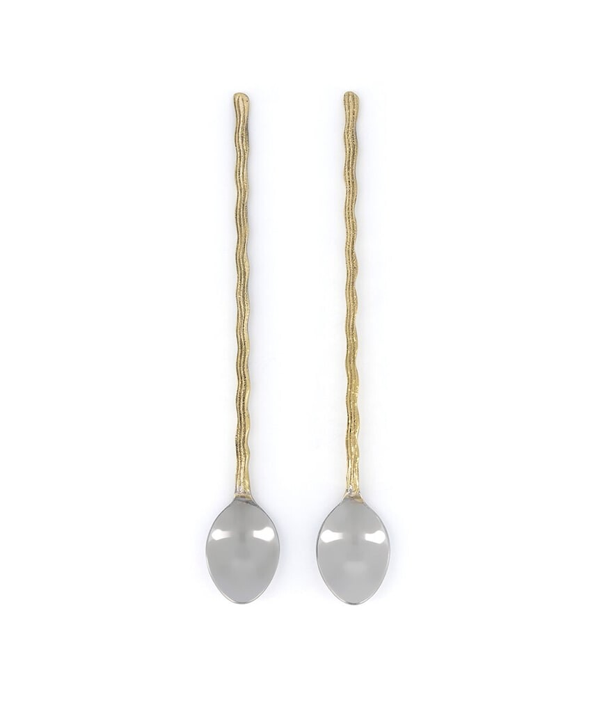 Latte lyžica Doing Goods Wavy Latte Spoon Set 2-pak viac farieb