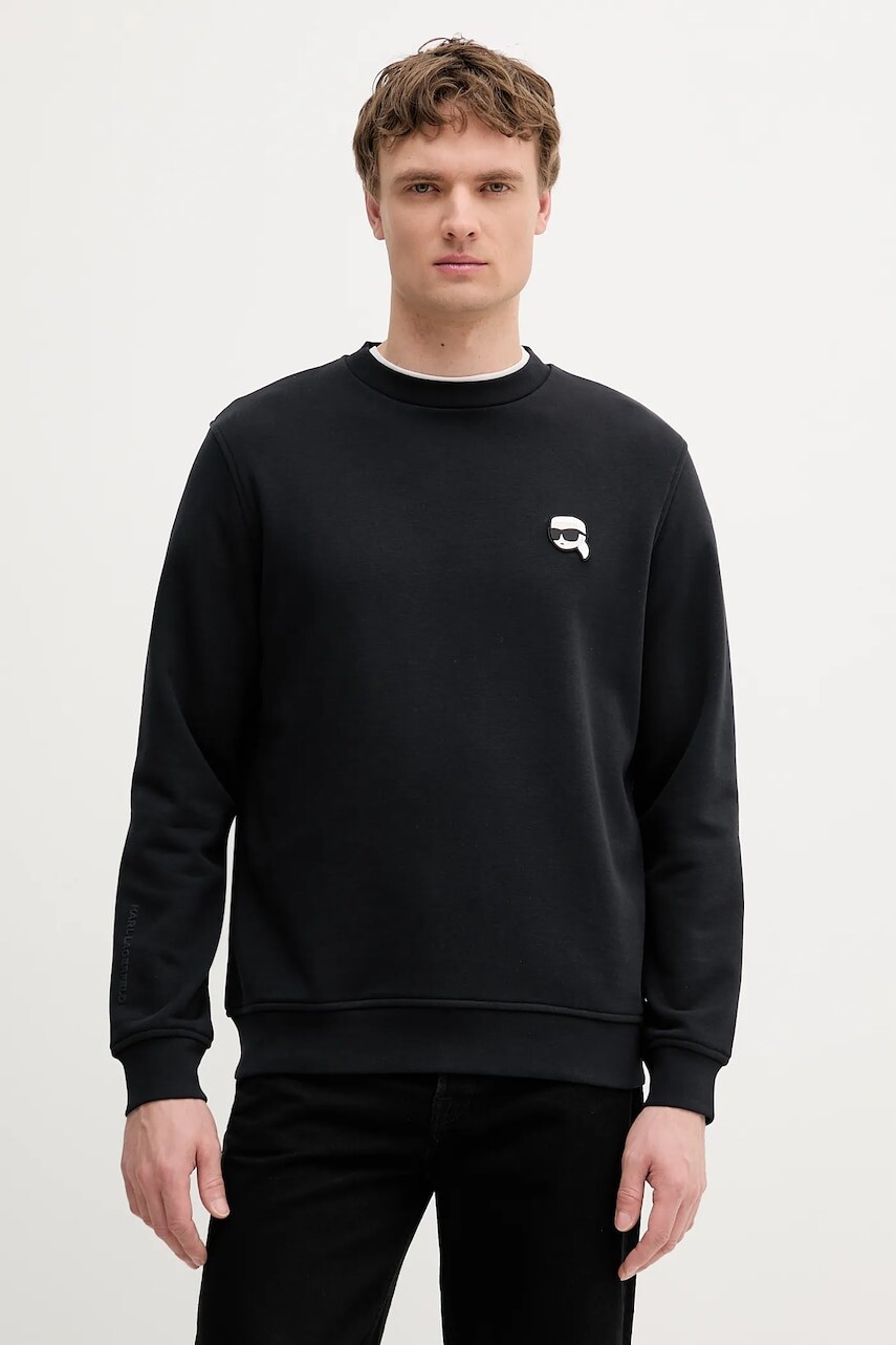 Mikina Karl Lagerfeld čierna farba, jednofarebná, 553910.705710