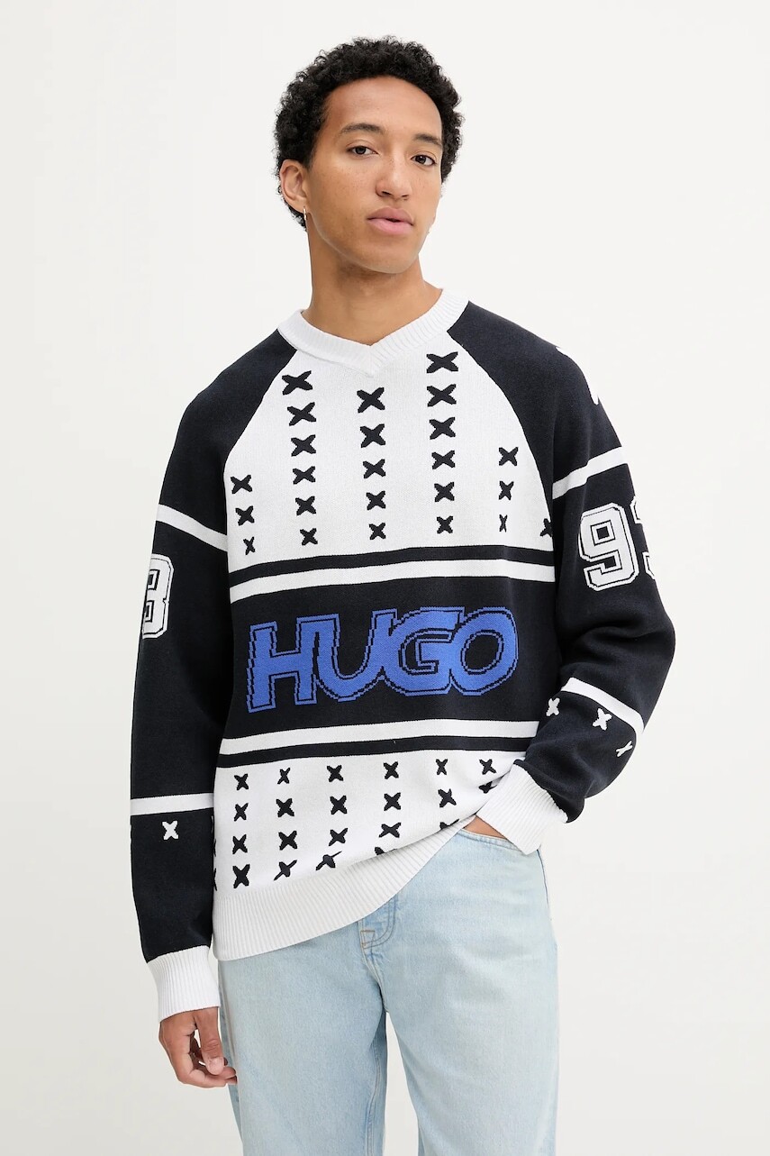 Sveter Hugo Blue biela farba, 50543775