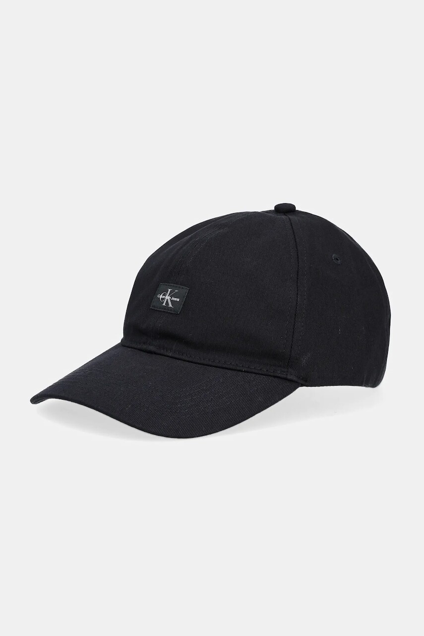 Bavlnená šiltovka Calvin Klein Jeans čierna farba, jednofarebná, LV04G5001G
