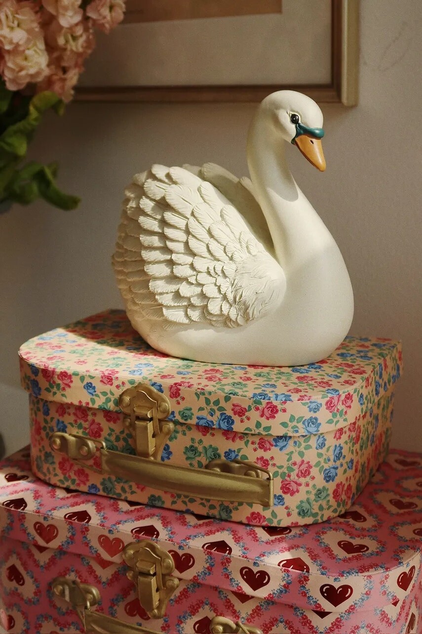 Detská pokladnička Konges Sløjd POLYRESIN MONEY BANK SWAN KS103311