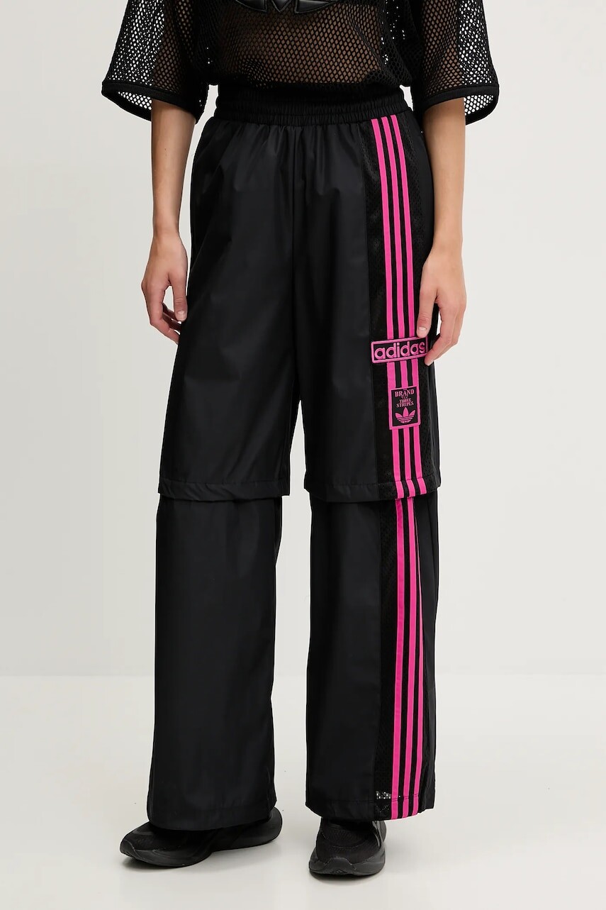 Tepláky adidas Originals Woven Trackpant čierna farba, vzorovaná, JD0088