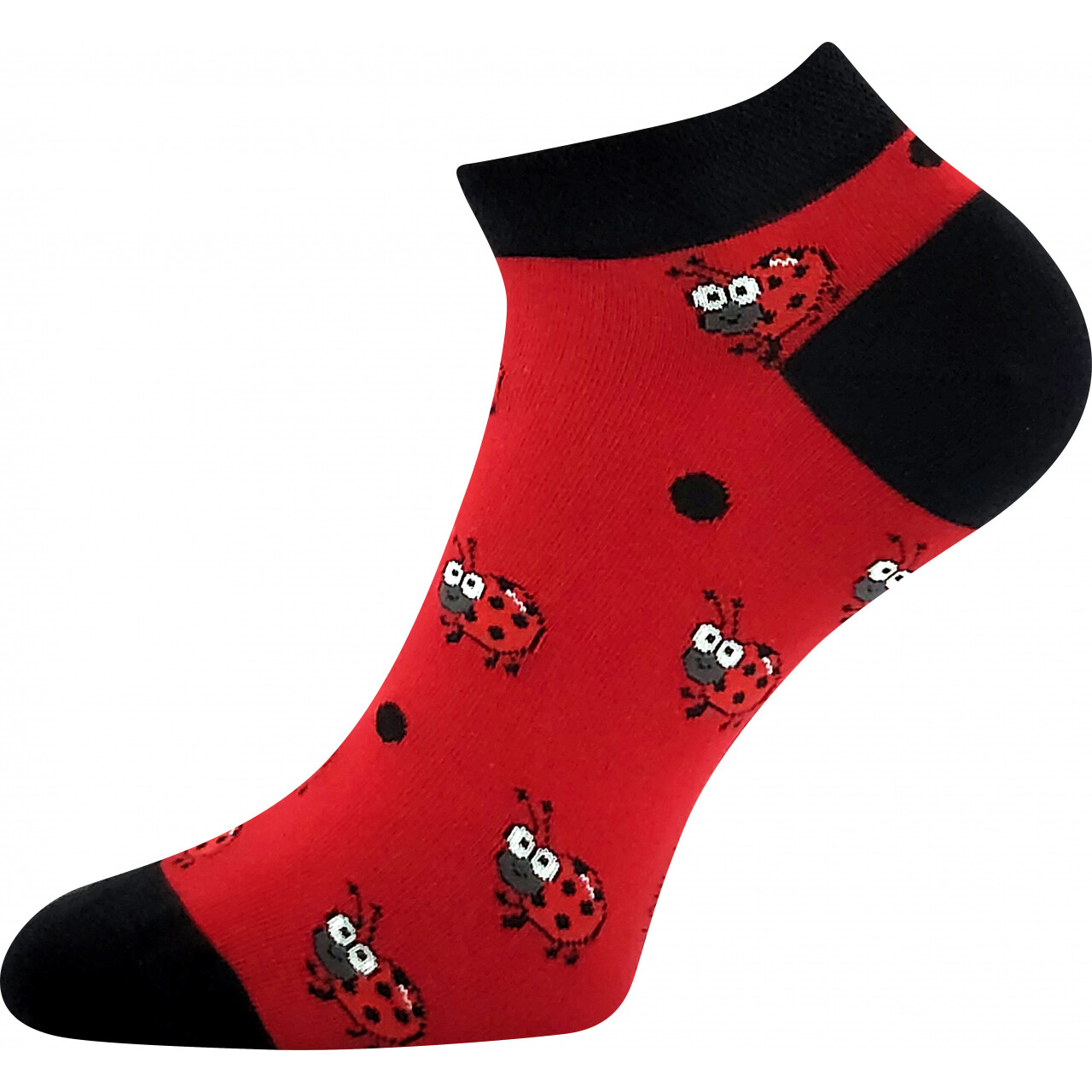 Ponožky obrázkové Lonka Dewow Lienky - červené, 35-38